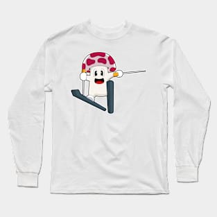 Mushroom Skier Ski Winter sports Long Sleeve T-Shirt